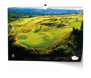 Nástěnný kalendář - Golf - české resorty