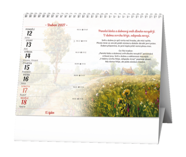 Stolní kalendář - Pranostiky