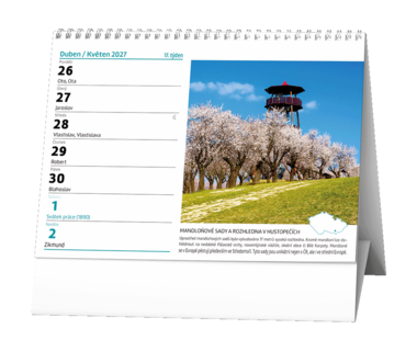 Stolní kalendář - Poznáváme Českou republiku