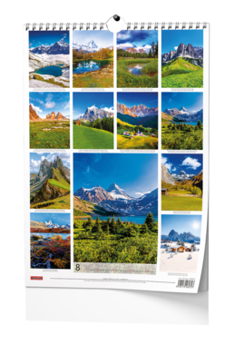 Nástěnný kalendář - Hory - A3