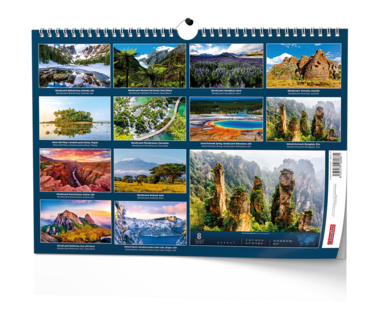 Nástěnný kalendář - Světové národní parky