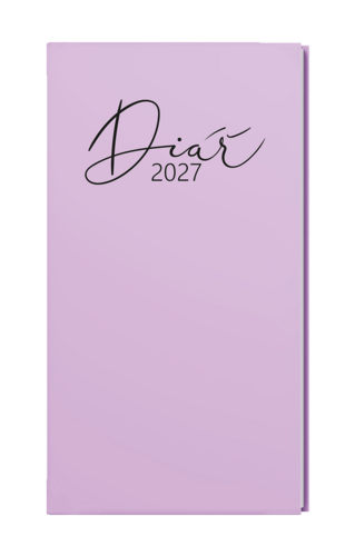 Týdenní diář - Jakub - Pastel - kapesní  - fialová