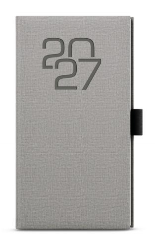 Týdenní diář - Jakub - Fabric - kapesní - šedá