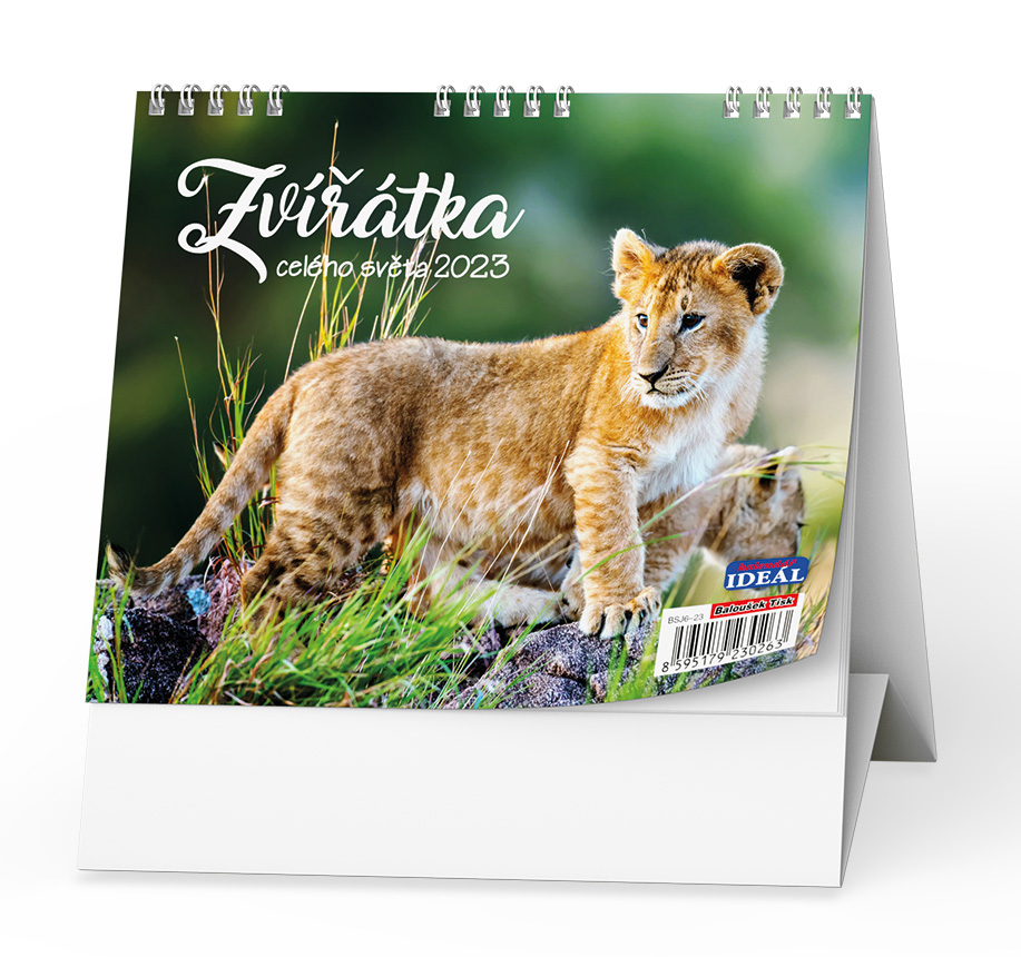 Stolní kalendář - IDEÁL - Zvířátka z celého světa