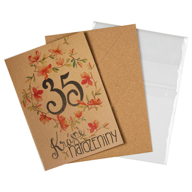 Přáníčko BeBechy – recyklovaný papír – 35