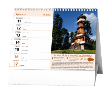 Stolní kalendář - Naučné stezky ČR