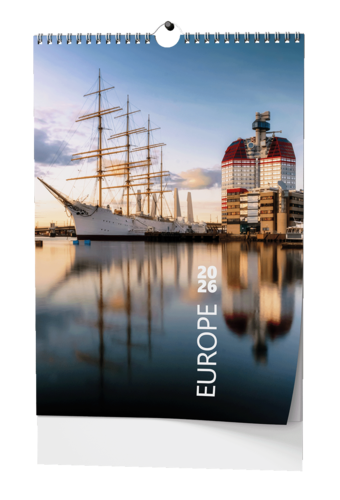 Nástěnný kalendář - Europe - A3                           