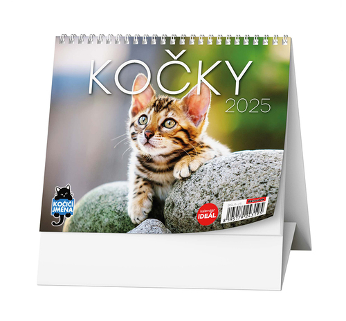 Stolní kalendář - IDEÁL - Kočky /s kočičími jmény/