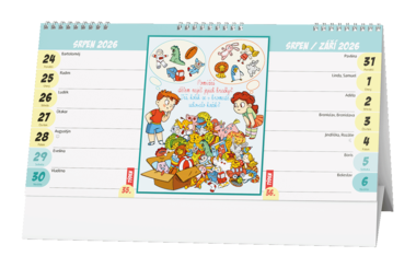 Stolní kalendář - Kreativní kalendář pro děti