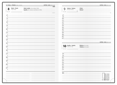 Denní diář - David - Tora - A5 - růžová
