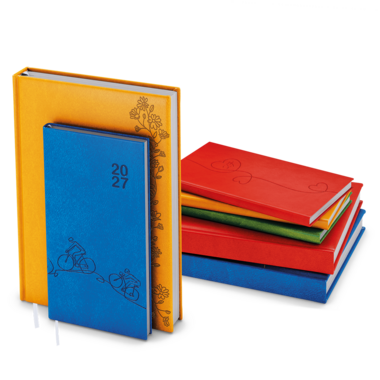 Týdenní diář - Jakub - Vivella s ražbou - kapesní - jasně zelená - Listy