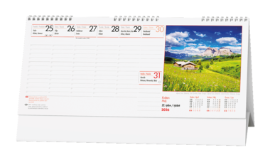 Stolní kalendář - Daňový kalendář - Příroda      