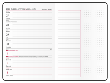 18měsíční týdenní diář - Lungo - B6 - Luční