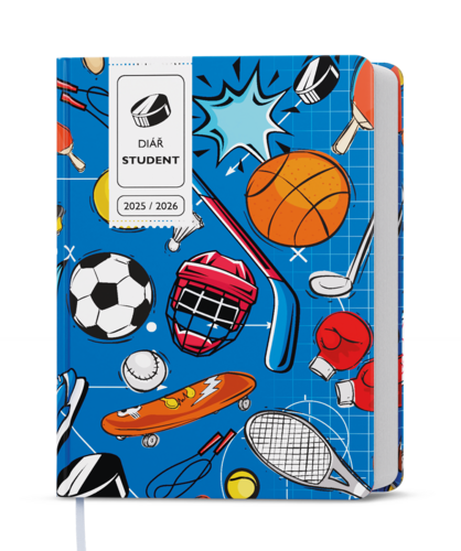 Týdenní diář - Student - V8 - lamino - kapesní - Sport