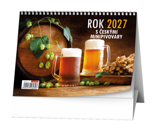 Stolní kalendář - Rok 2027 s českými minipivovary