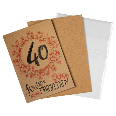 Přáníčko BeBechy – recyklovaný papír – 40