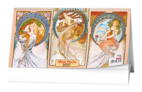 Stolní čtrnáctidenní kalendář - Alfons Mucha 2027