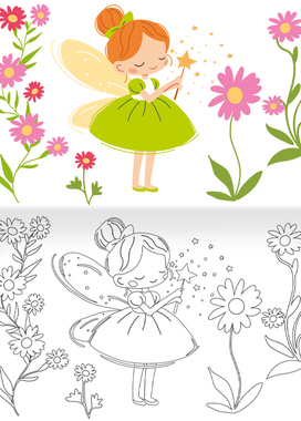 Omalovánka  - A5 - Víly