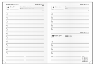 Denní diář - Adam - Lamino - B6 - Leopard