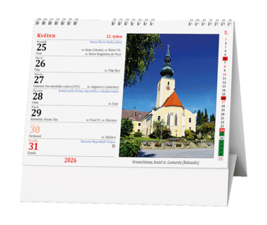 Stolní kalendář - Katolický kalendář /kostely a kapličky/
