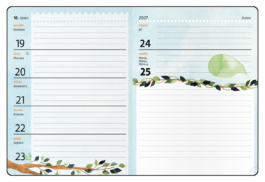 Týdenní diář - Student - V8 - lamino - kapesní - Lenochod