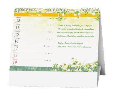 Stolní kalendář - Pranostiky (Renata Raduševa Herber)   