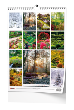 Nástěnný kalendář - Zahrady - A3                                       