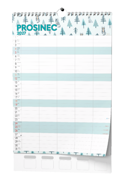 Nástěnný kalendář - Rodinný plánovací kalendář - A3