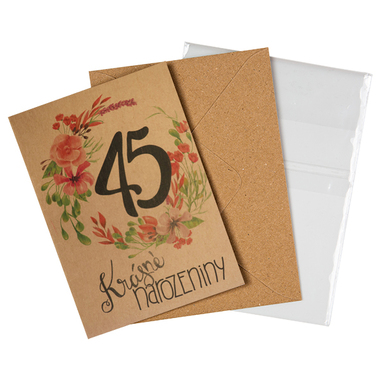 Přáníčko BeBechy – recyklovaný papír – 45