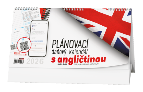 Stolní kalendář - Plánovací daňový kalendář s angličtinou        