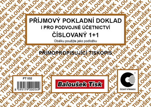 Příj. pokl.dokl. i pro pod.účet. A6 čís.