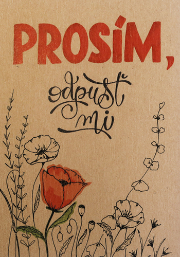 Přáníčko BeBechy – recyklovaný papír – Odpusť