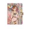 Náhled Notes A5 Premium 120g - Alfons Mucha 2027 - linky - Modrý