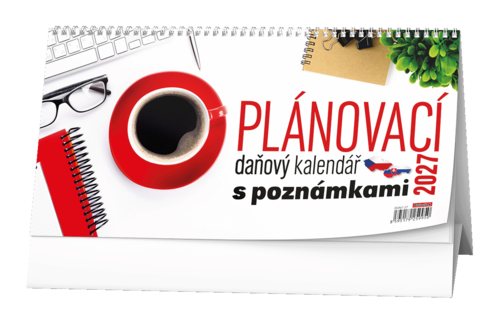 Stolní kalendář - Plánovací daňový kalendář s poznámkami