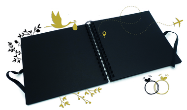 Album/Scrapbook - 210x210 - černá