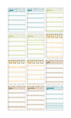 Nástěnný kalendář - Rodinný plánovací kalendář - A3