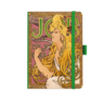 Náhled Notes A5 Premium 120g - Alfons Mucha 2027 - prázdný - Červený