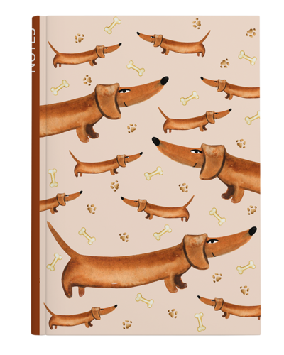 Notes prázdný - A5 - lamino - Jezevčíci