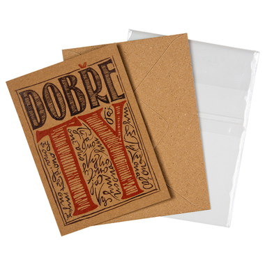 Přáníčko BeBechy - recyklovaný papír - Dobře Ty