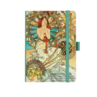 Náhled Notes A5 Premium 120g - Alfons Mucha 2027 - tečky - Červený 