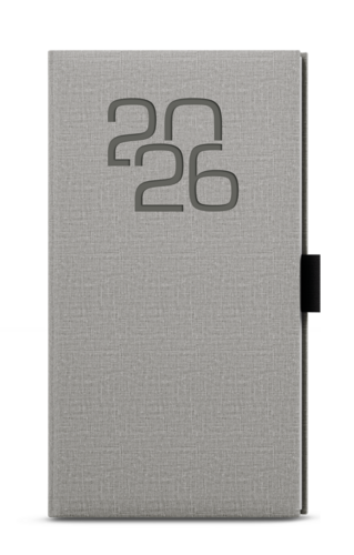 Týdenní diář - Jakub - Fabric - kapesní - šedá