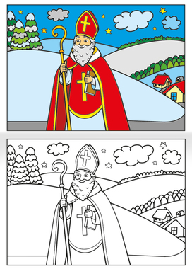 Omalovánka - A5 - Mikuláš