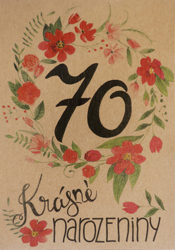 Přáníčko BeBechy – recyklovaný papír – 70