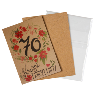 Přáníčko BeBechy – recyklovaný papír – 70