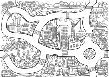 Fakt velká omalovánka - Město