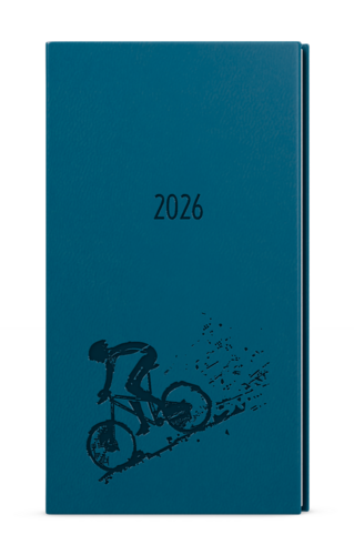 Týdenní diář - Jakub - Vivella s ražbou - kapesní - petrolejová - Kolo