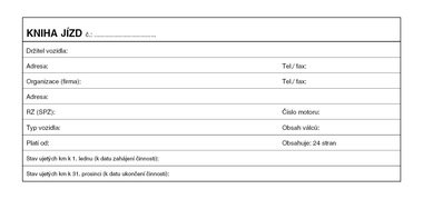Kniha jízd 1/3 A4 /fir. a sou.voz,ob./