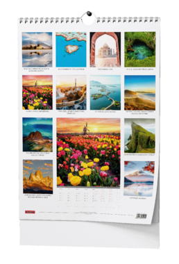 Nástěnný kalendář - Pohádková místa světa  - A3