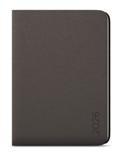 Měsíční diář s notesem - DiNo - B5 - šedá