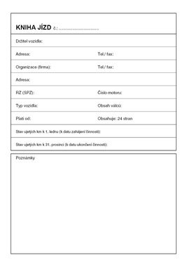 Kniha jízd A5 /fir. a sou. voz. obou./